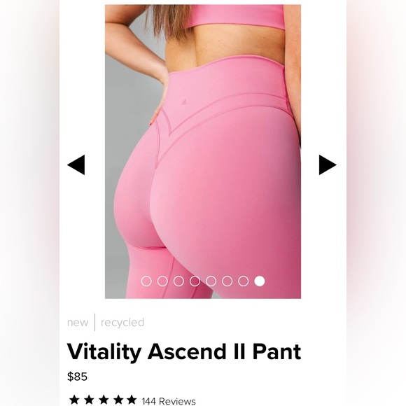 Balance Athletica (Vitality) High Rise Ascend II Pant Legging in Princess Pink - Picture 4 of 7